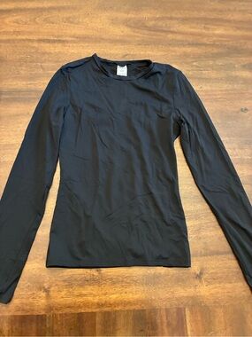 Victoria’s Secret Pink Base Stretch Long Sleeve Tee Top Women’s Small Black